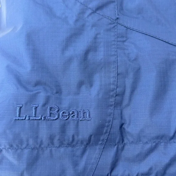 LL Bean TEK Rain Jacket Womens 2X Blue Fleece Lined Waterproof Hooded - Picture 7 of 11